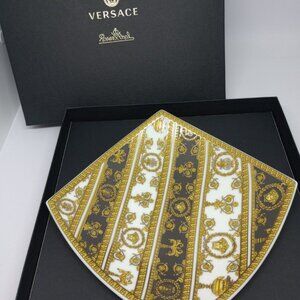 Versace Rosenthal I Love Baroque Medusa Boxed Plate Brand New Gold / Black 18cm